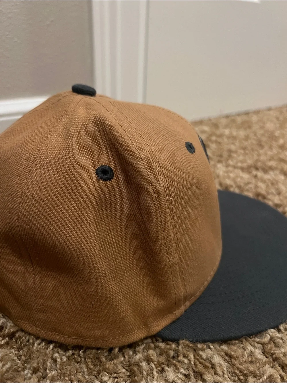 Seattle Mariners New Era 59Fifty Two-Tone Logo Baseball Cap - Brown/Black